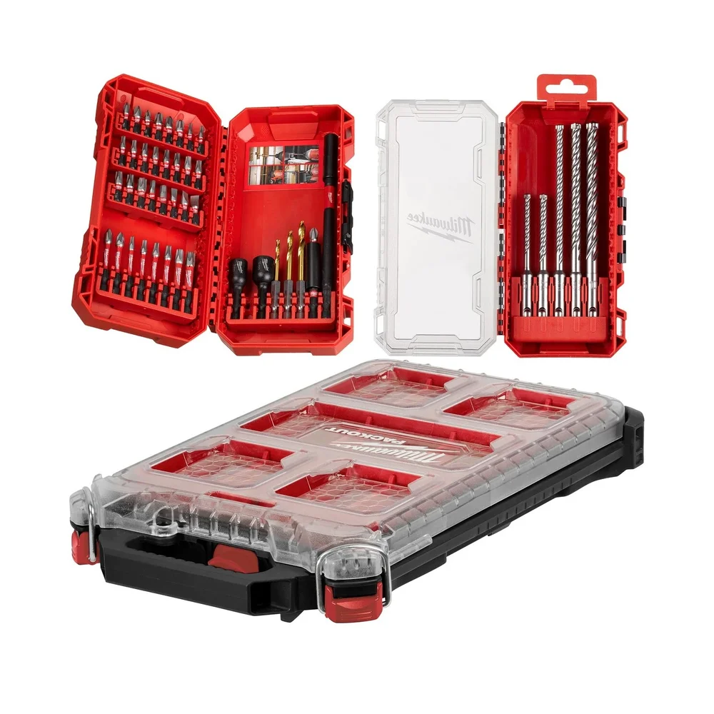Milwaukee Bits- & SDS+ MX4 Borsett, 45 deler v:3223096