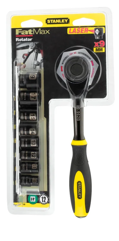 PIPENØKKELSETT 3/8" – 9 DELER v:5345319