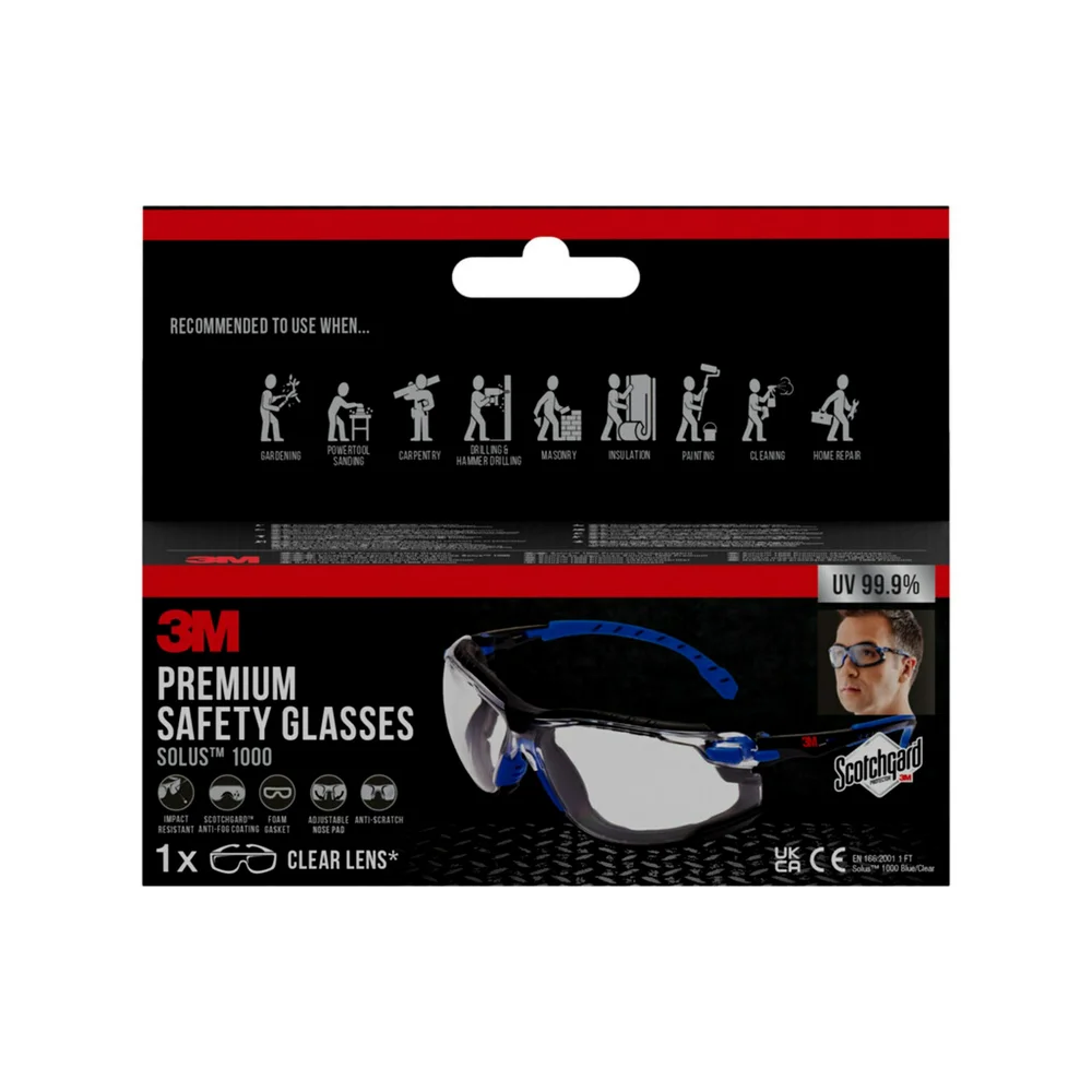 Vernebrille antidugg blå/sort v:1175093