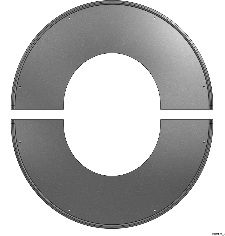DEKKPLATE Ø150/COMB 28-35GR HALV BP v:6959968