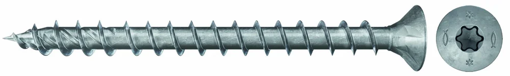Fischer Power-Fast II treskrue helgjenget 4,5×25 mm TX20 v:3292520 Fischer Power-Fast II treskrue helgjenget 4,5×25 mm TX20 v:3292520