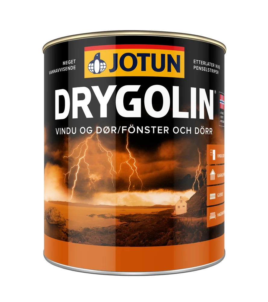 Drygolin vindu & dør klassisk hvit base 0,9 liter v:7047555