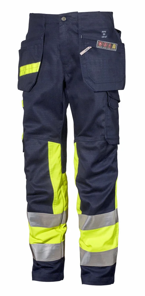 BJÖRNKLÄDER HANDVERKSBUKSE FLAM VARSEL 265-1 MARINBLÅ/GUL v:2812740 BJÖRNKLÄDER HANDVERKSBUKSE FLAM VARSEL 265-1 MARINBLÅ/GUL v:2812740