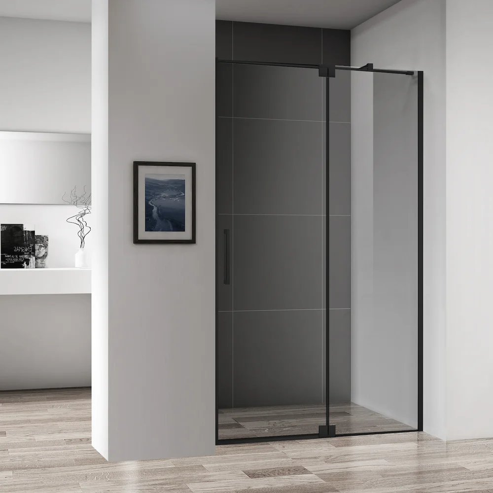 CELESTE AMORE FRONT TIL DUSJHJØRNE 120X200CM 8MM - VENSTRE M/SIKKERHETSFOLIE, SORT v:2243896