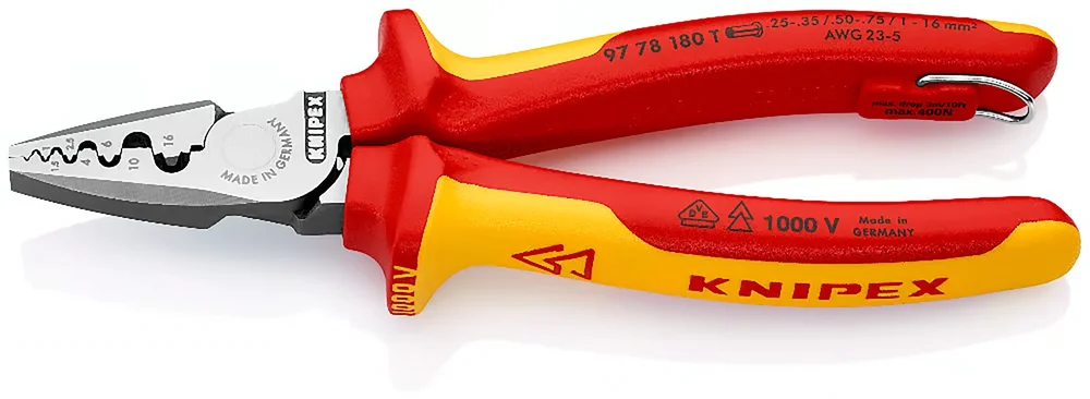 KNIPEX ENDEHYLSETANG 1000V 9778 180T v:1977954