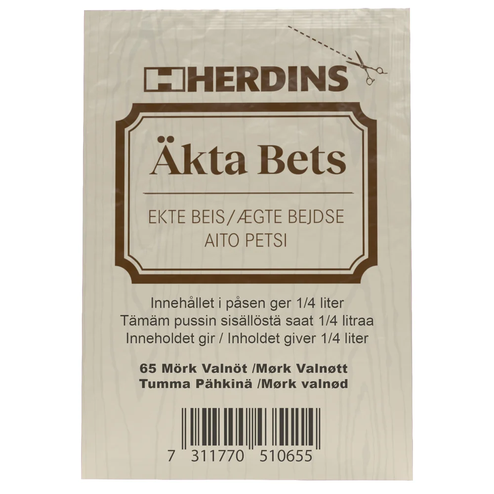 Herdins Herdins Äkta bets 65, mörk valnöt v:8666152