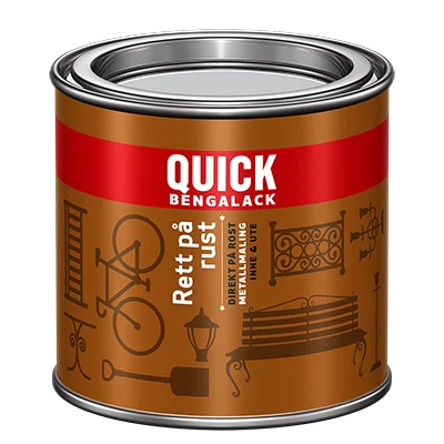 Quick Bengalack Rett på Rust sort silkematt 0,25 liter | direkte på rust v:6166301 Quick Bengalack Rett på Rust sort silkematt 0,25 liter | direkte på rust v:6166301