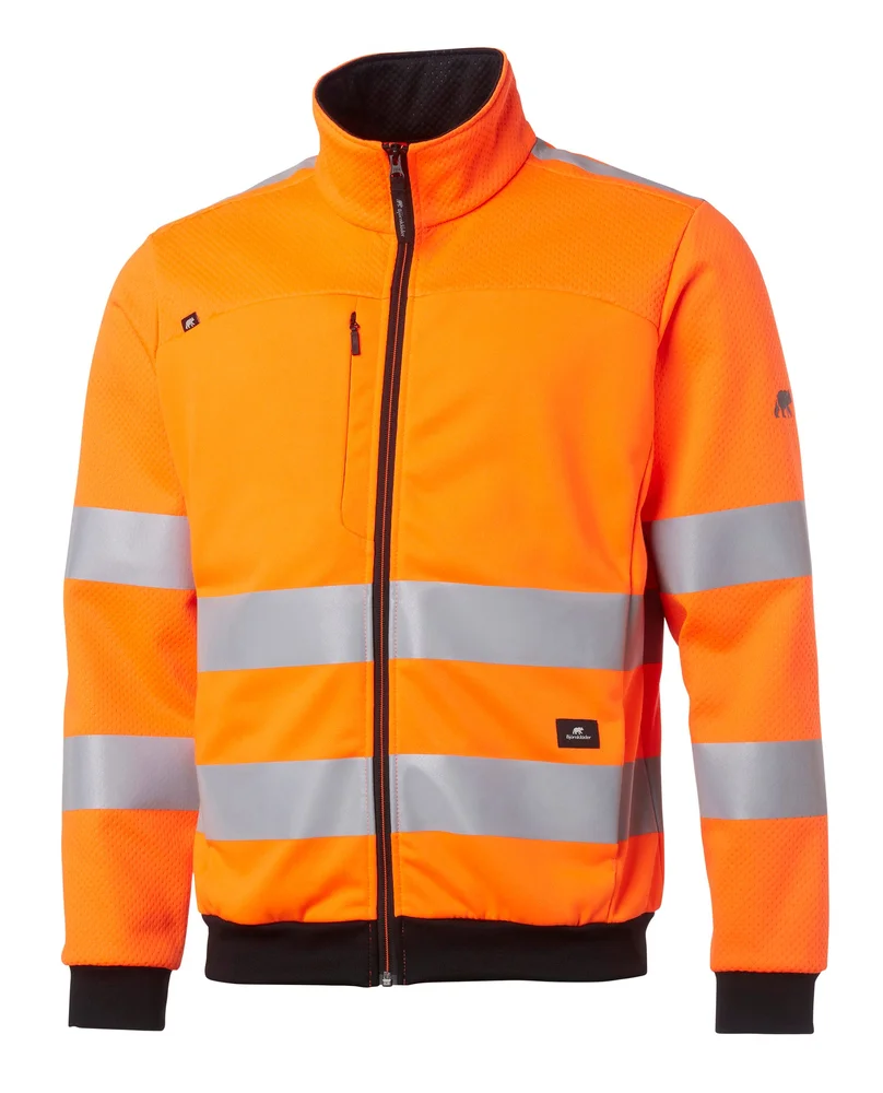BJÖRNKLÄDER SWEATJAKKE FULLZIP VARSEL NEO 418-3 ORANSJE v:5719414