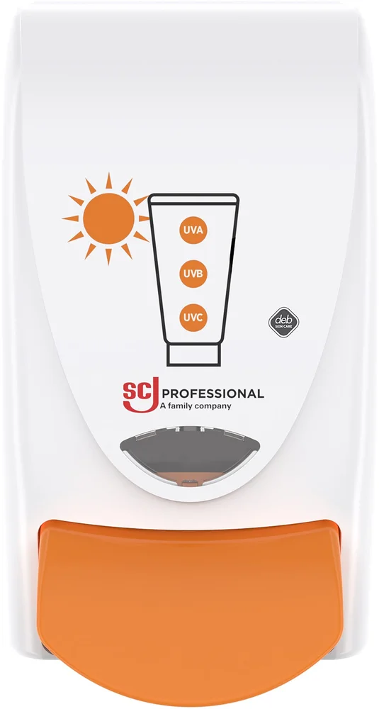 DEB DISPENSER SUN PROTECT HVIT 1L SUN1LDS v:8742868