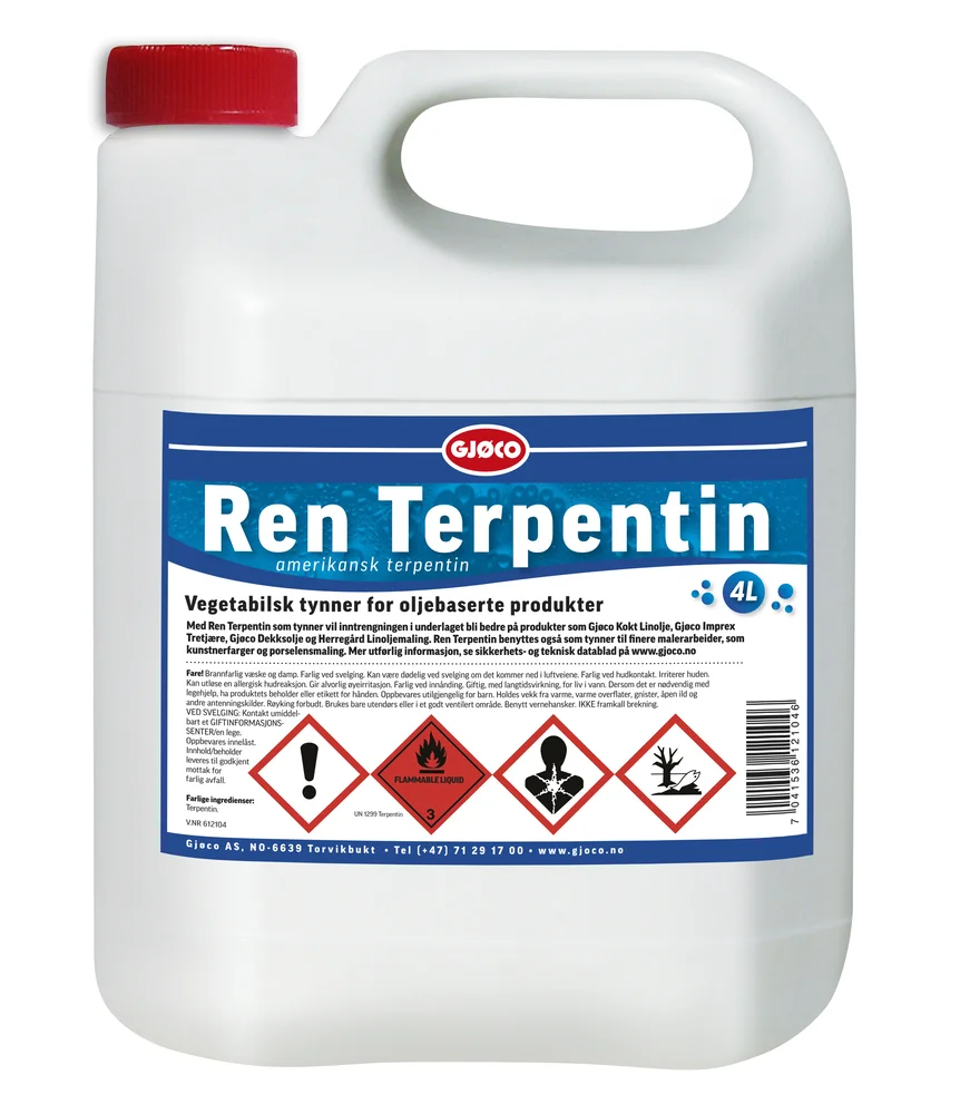 Terpentin 4 liter v:7240045 Terpentin 4 liter v:7240045