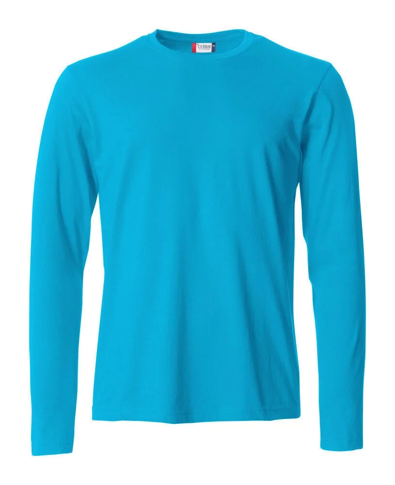 BASIC-T L/S HERRE TURQUOISE v:8309912
