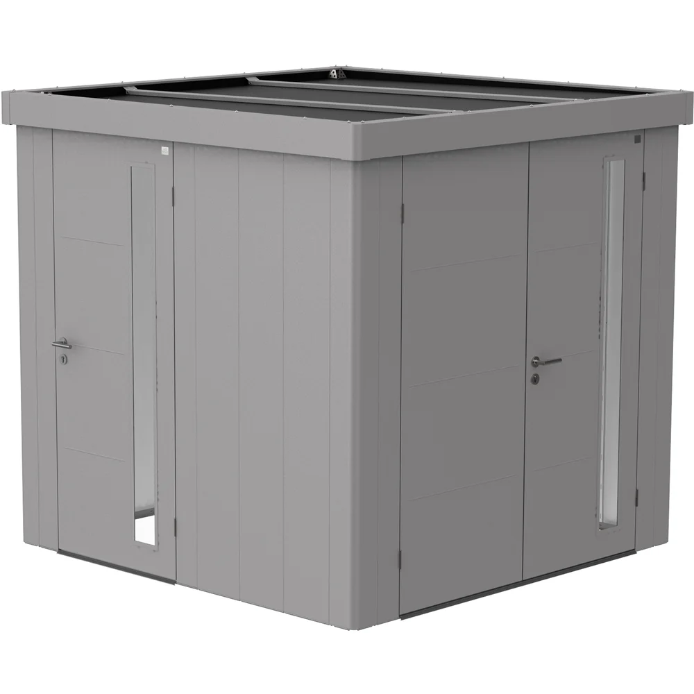 BIOHORT EKSTRA DØR REDSKAPSBOD NEO, SØLV METALLIC v:7825580