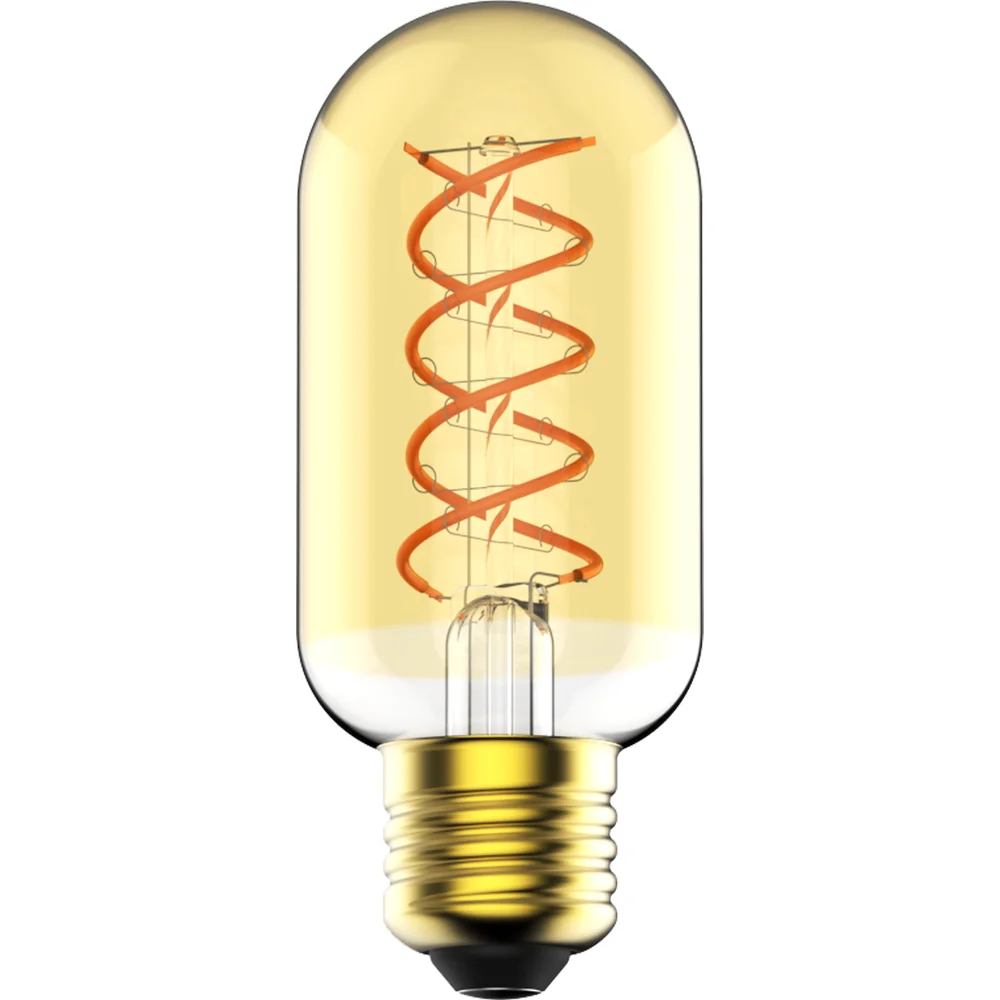 NORDLUX LYSPÆRE DEKO E27 T45 SPIRAL TUBULAR 4,5W DEMPET GULL v:3567019